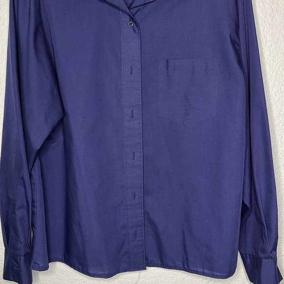Sue Patrick Austin Women’s Blue Button Down Shirt 16 - Picture 4 of 8